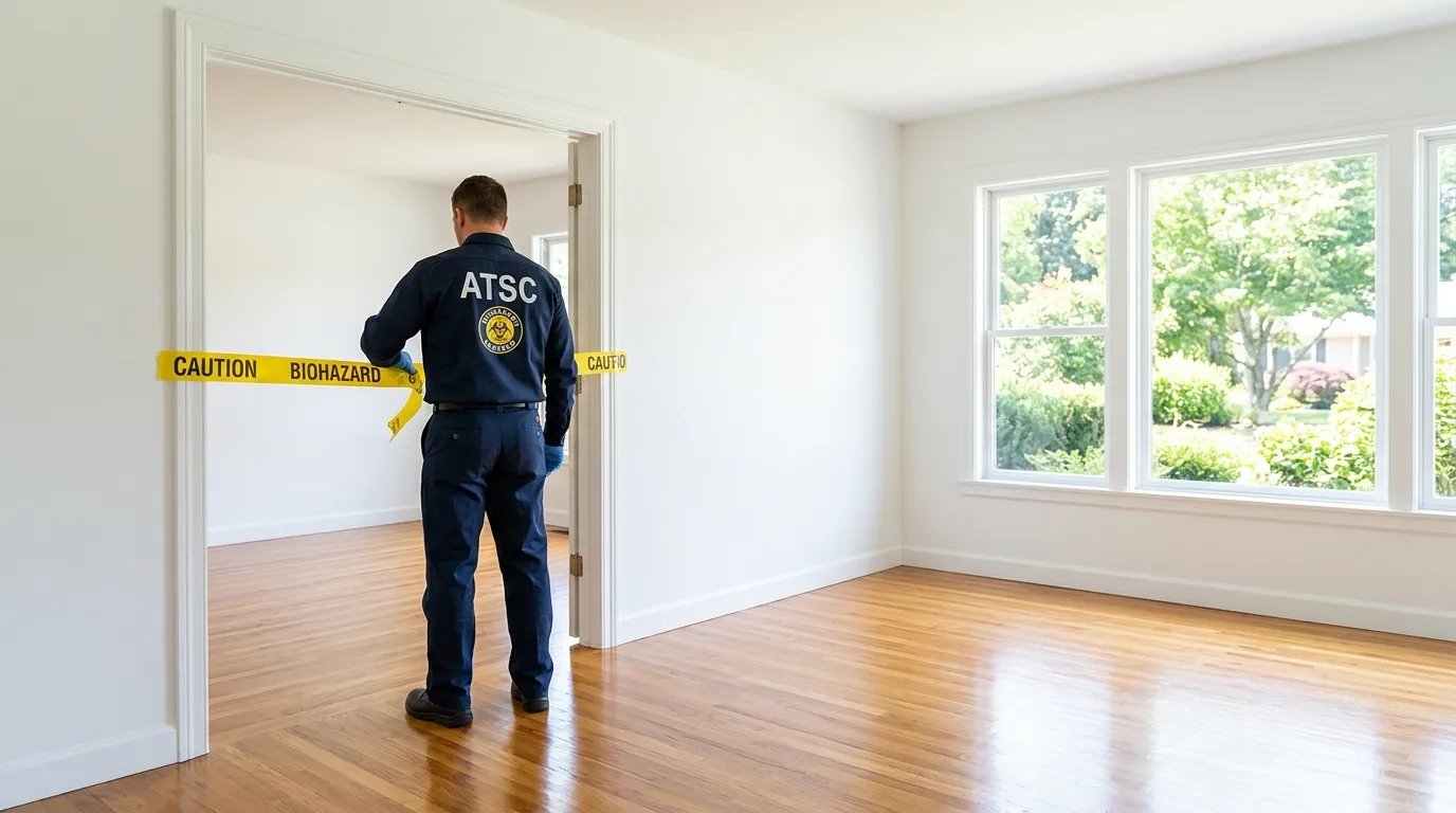 Certified biohazard cleanup crew performing Trauma Scene Cleanup in Madison Park