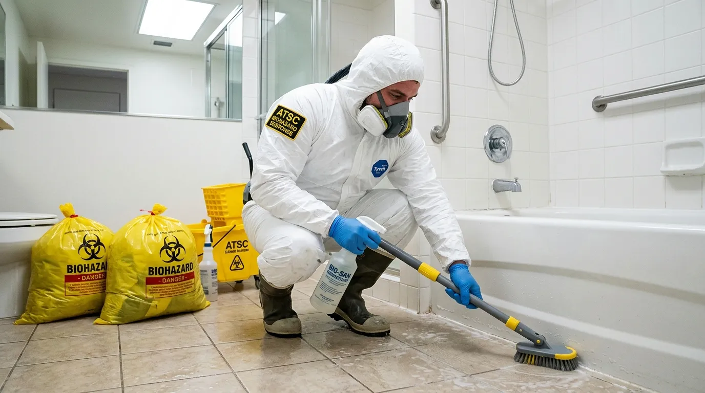 Decontamination equipment deployed for Blood Cleanup in Madison Park